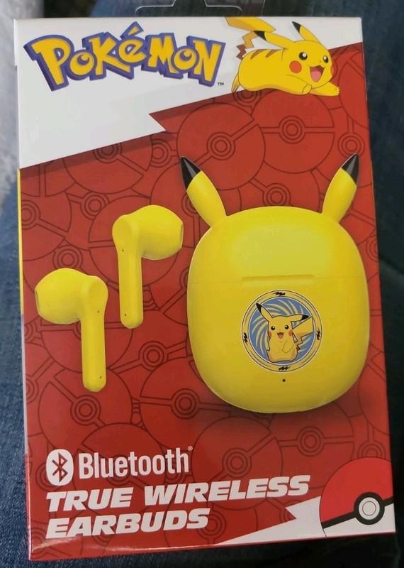 Pokémon Pikachu Bluetooth True Wireless Earbuds With Rechargeable Case
