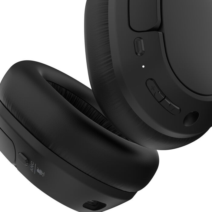 SoundForm Isolate Noise Cancelling Over-Ear Headphones - Black gallery