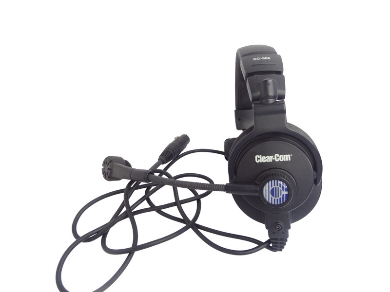 Clear-Com CC-300 Single-Ear Intercom Mic Headset with 4-Pin XLR Connector gallery