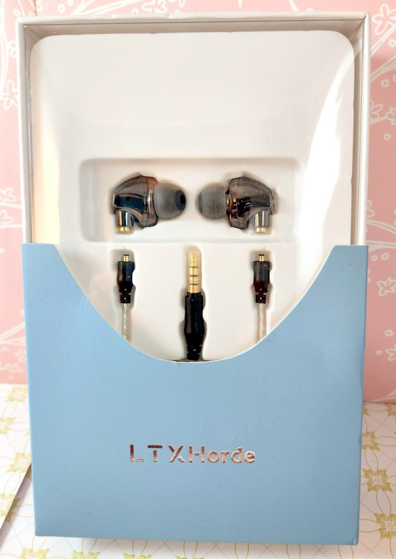 LTXHorde Earbuds Ergonomics Wired Headphones 3.5mm Plug (Transparent Black)