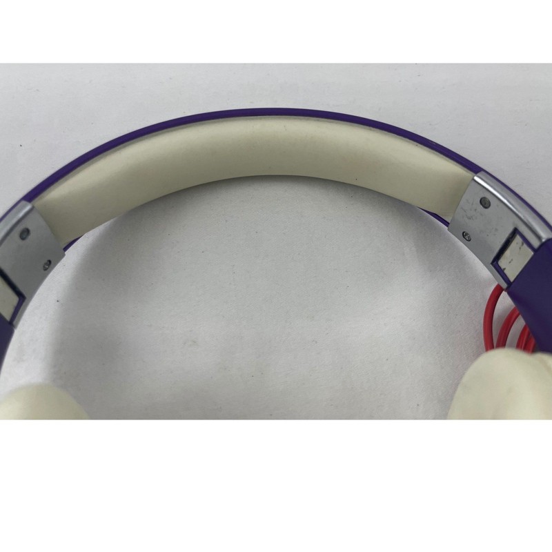Beats Studio 1.0 Dr Dre Over Ear Headphones Purple White Wired Foldable gallery