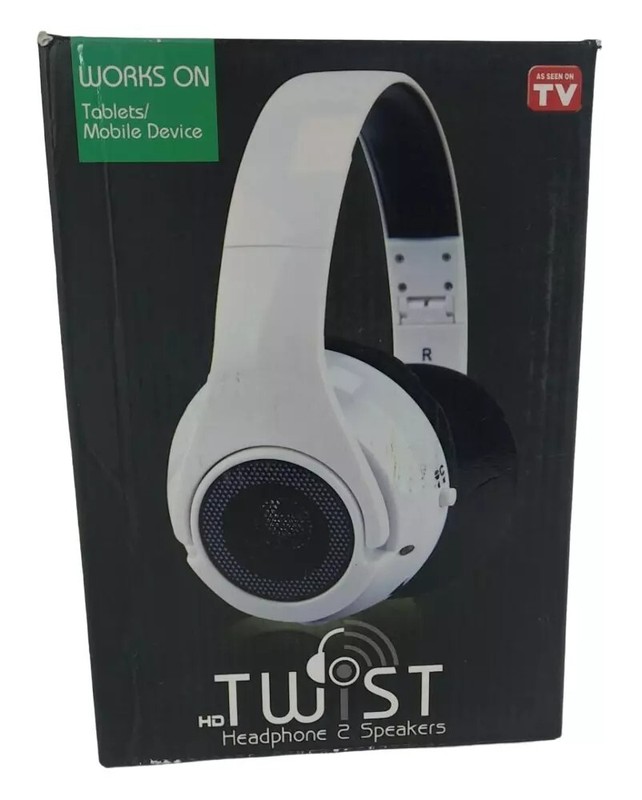 HD Twist Over Ear Headphone 2 Speakers - White gallery