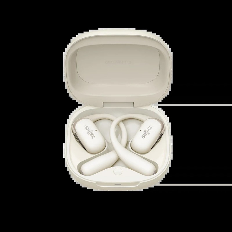 Shokz OpenFit 2 Beige Open-Ear Wireless Earbuds Bluetooth DirectPitch T920-ST-BG gallery