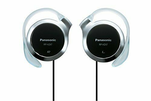 Panasonic RP-HZ47-K Black on-ear clip headphones ear hanging type gallery