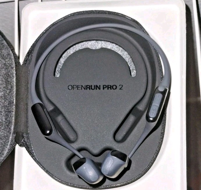 Shokz OpenRun Pro 2 Bluetooth Wireless Open-Ear Headphones - Black - OPEN BOX gallery