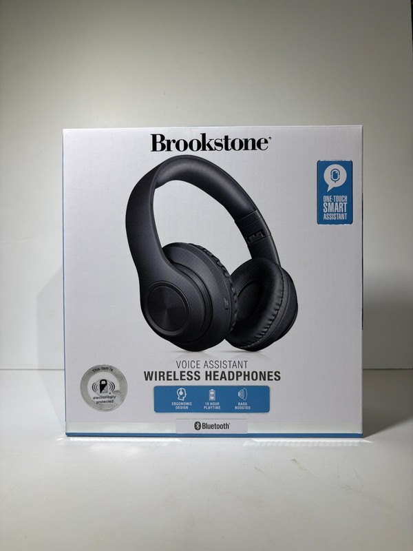 New Brookstone Wireless Headphones Voice Assistant Bluetooth 5.0 Factory Sealed