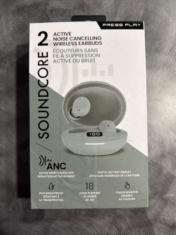 Soundcore 2, New IN BOX 3 Piece Set Mint Green ANC 18 Hour Playtime Sweat proof