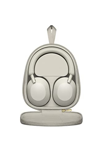 Sony Noise Cancelling Wireless Over Ear Headphones Silver Bluetooth gallery