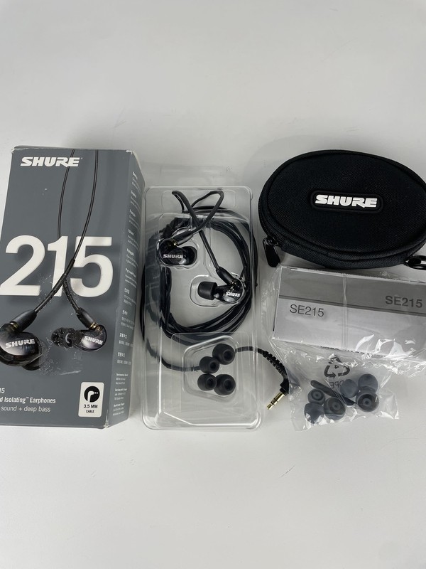 Open Box Shure SE215 Single Driver In-Ear Monitors, Black