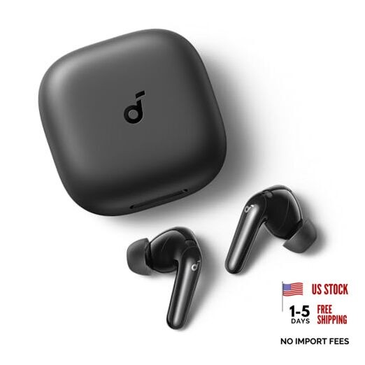 Soundcore P31i by Anker, Real-Time Adaptive Noise Cancelling, Hi-Res Black
