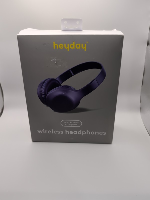 Built-In Microphone Wireless Banded Headphones – heyday – Purple