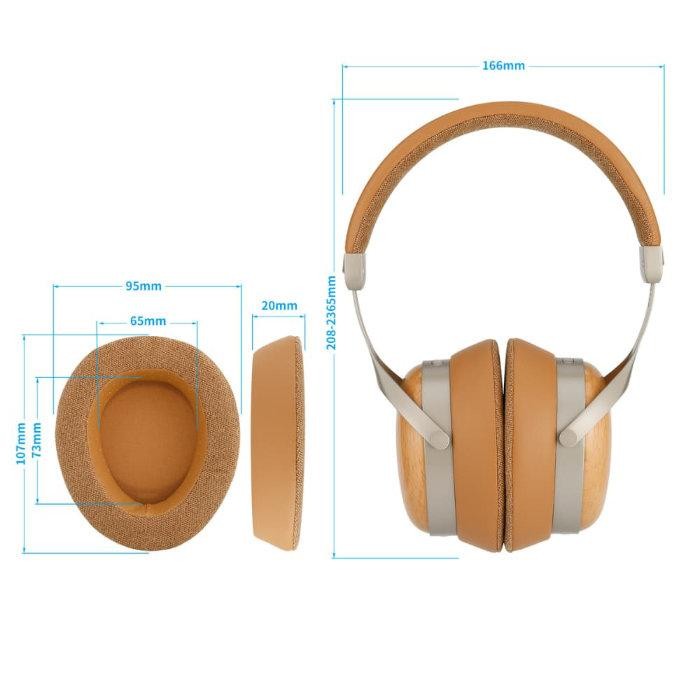SIVGA SV021 Pro Beechwood Closed Back HiFi Headphones Wired 50mm OFC Cable gallery