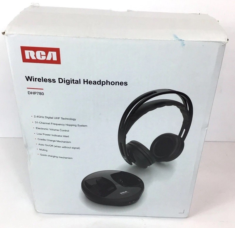 RCA Wireless Digital TV Headphones Model DHP780 Used
