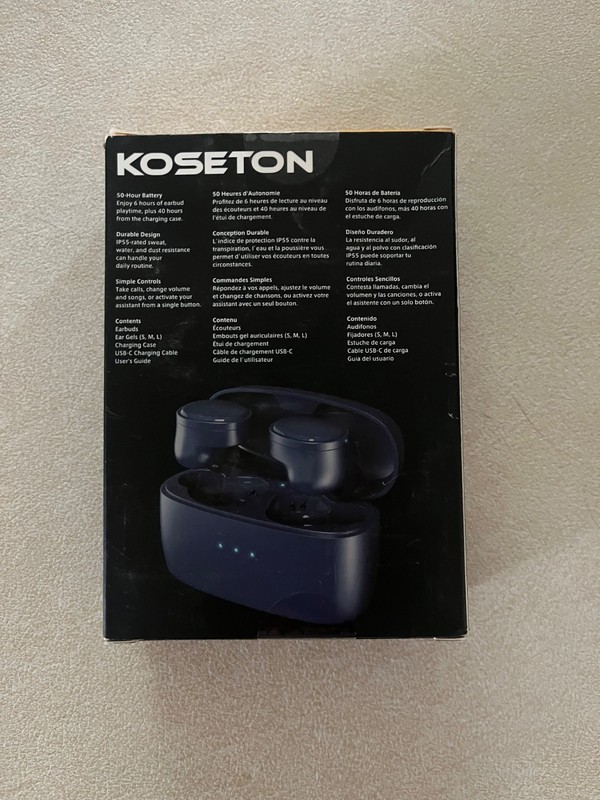 Koseton Wireless Headphones E9 True Wireless Bluetooth-Light Blue gallery
