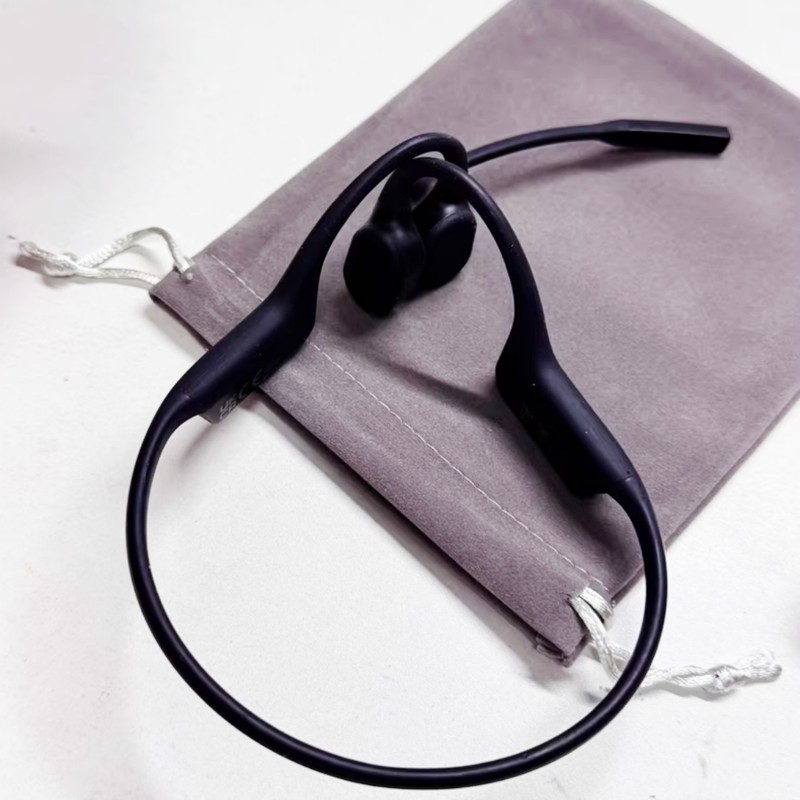 SHOKZ OpenComm C102 Bone Conduction Headset Black Bluetooth Boom Mic No Receiver gallery