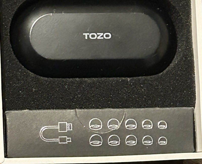 TOZO NC9 Hybrid Active Noise Cancelling Wireless Earbuds, in Ear Headphones New gallery