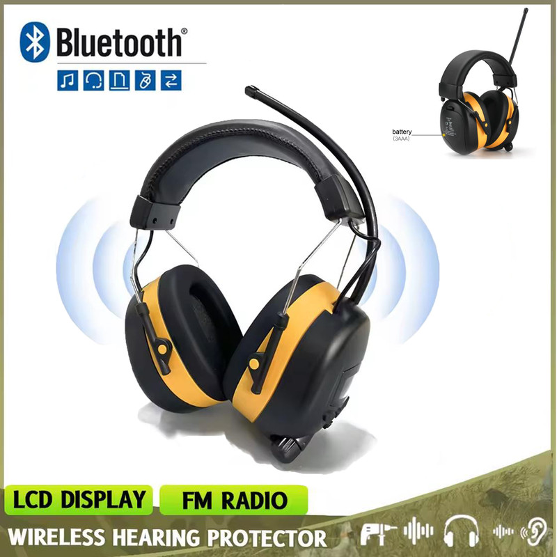 Bluetooth Hearing Protection Headphones With FM Digital Radio 30dB Noise level