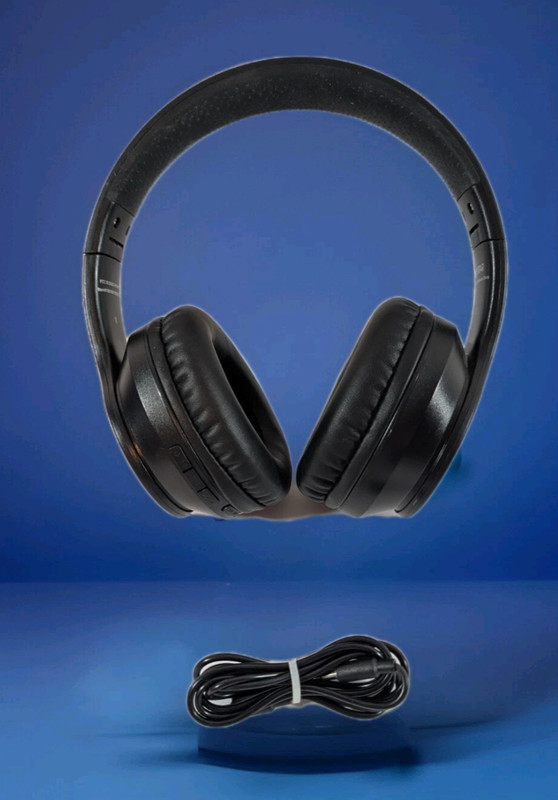 Vivitar Foldable Black Wired Headphones 3.5mm Jack V500