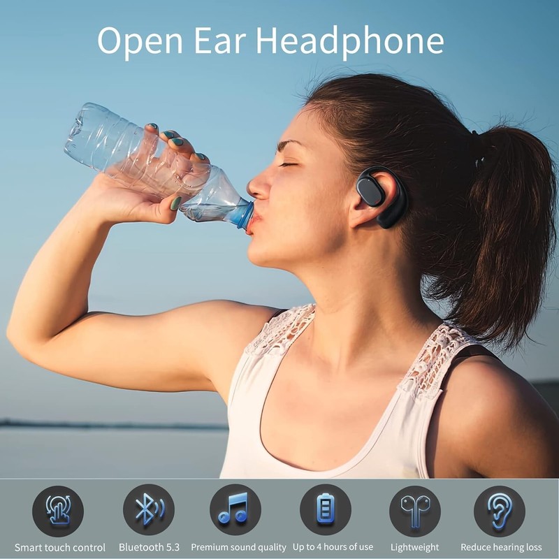 New Bluetooth 5.3 Headset Wireless Earbuds OWS Open Earphones Stereo Headphones gallery