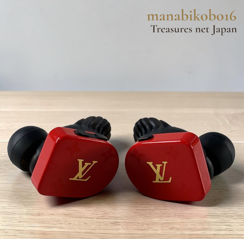LOUIS VUITTON Horizon Red Monogram Earbuds QAB030 Wireless Earbuds Accessories