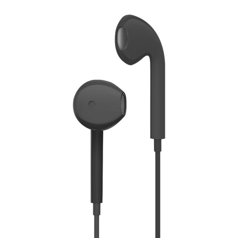 Headphones Wired 3.5mm Jack Earphones Black Headset In-Ear Earbuds