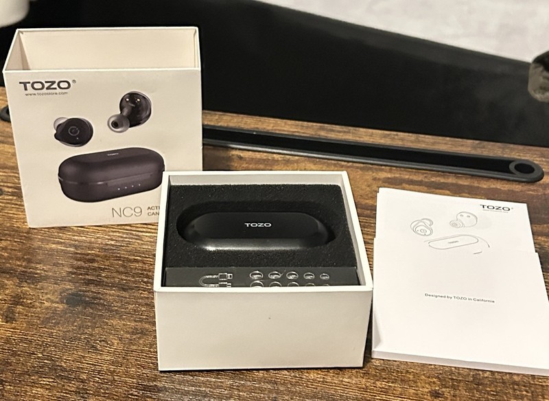 TOZO NC9 Hybrid Active Noise Cancelling Wireless Earbuds, in Ear Headphones New gallery