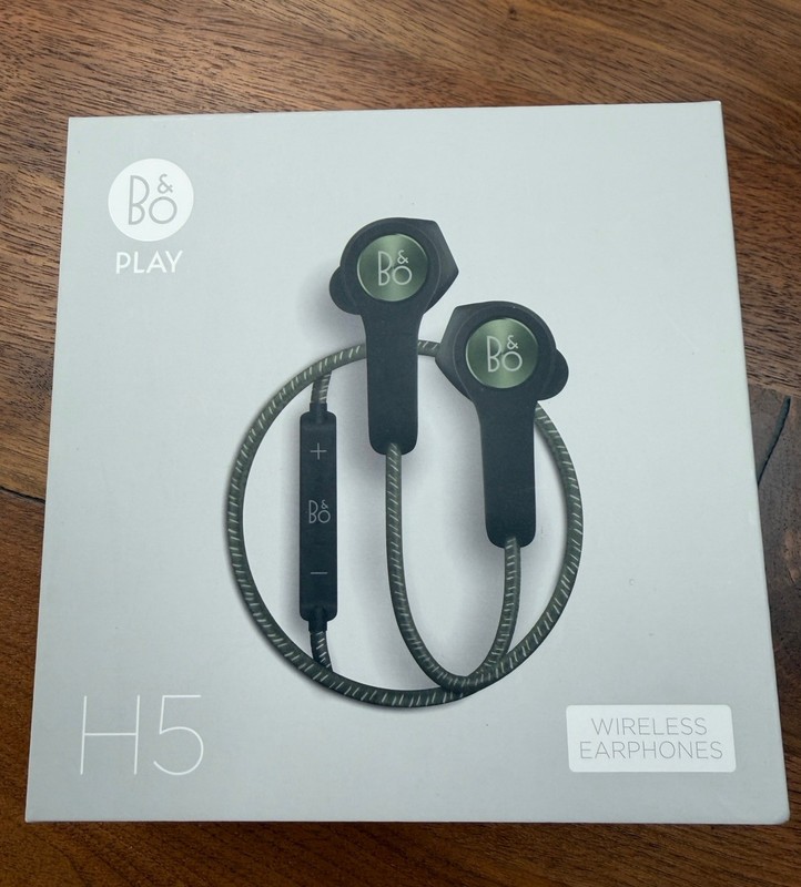 PREOWNED Bang & Olufsen BeoPlay H5 Bluetooth In-Ear Headphones Moss Green *MINT*