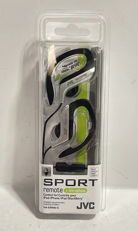 JVC HA-EBR80-S Sport Earphones with Remote & Mic Silver New In Packing Sealed