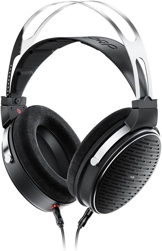FiiO JT3 Over-Ear Open-Back Headphones, 50mm Dynamic Driver (Black)