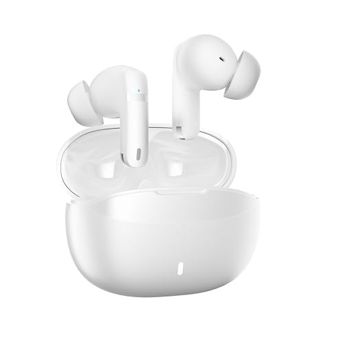 Wireless Earbuds, 100H Bluetooth 5.4 Headphones, ENC+ ANC Noise White gallery