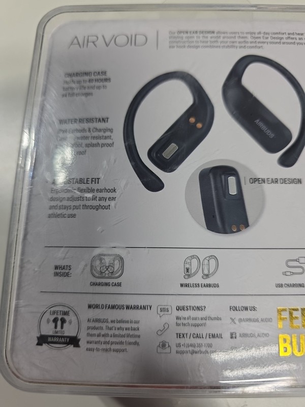 Airbuds Air Void True Wireless Earbuds Bluetooth 40hrs Charge Case 6hrs 1 Charge gallery