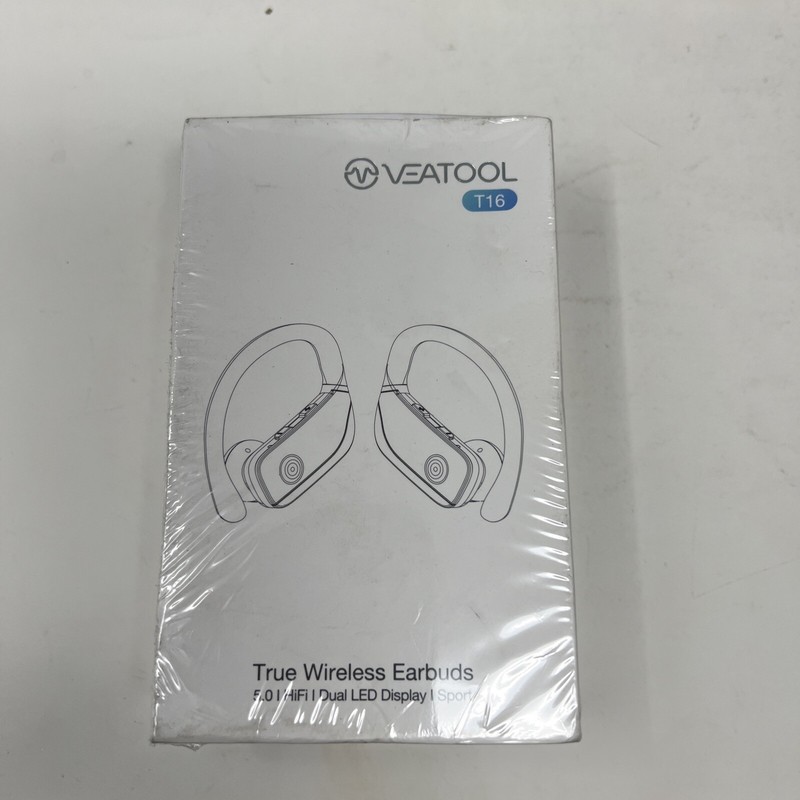Veatool’s T16 True Wireless Earbuds Black 600mAh Charging Case Included