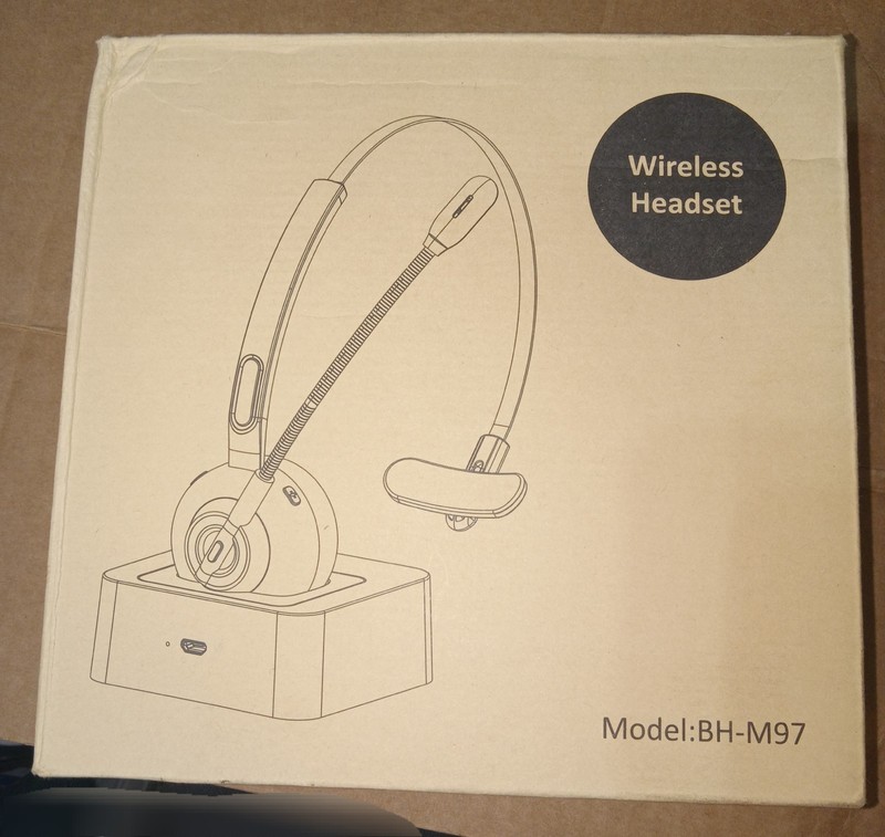BH-M97 On Ear Headset V5.0 Wireless Headphones Call Center Earphone Open Box gallery