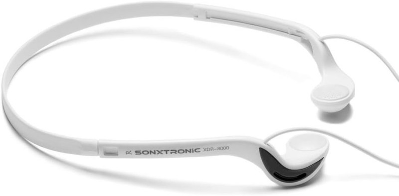 Ultralight Vertical Sport Headphones - White and Silver gallery