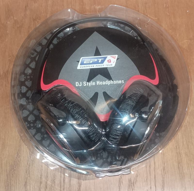 European Poker Tour Special Edition DJ Style Headphones Collectable Memorabilia