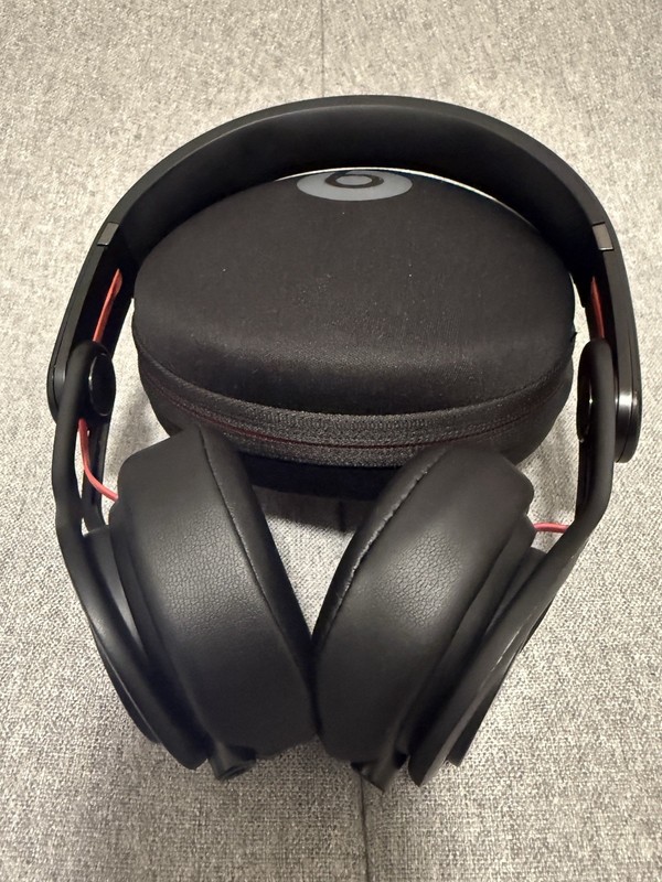Beats Mixr Mixer Headphones By Dr. Dre Monster Edition Matte Black/Red Limited gallery