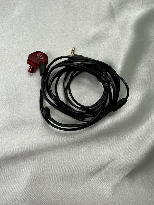 Audio-Technica ATH-LS200iS Red IEM Earbuds for Audiophiles 1 WORKING BUD + CABLE