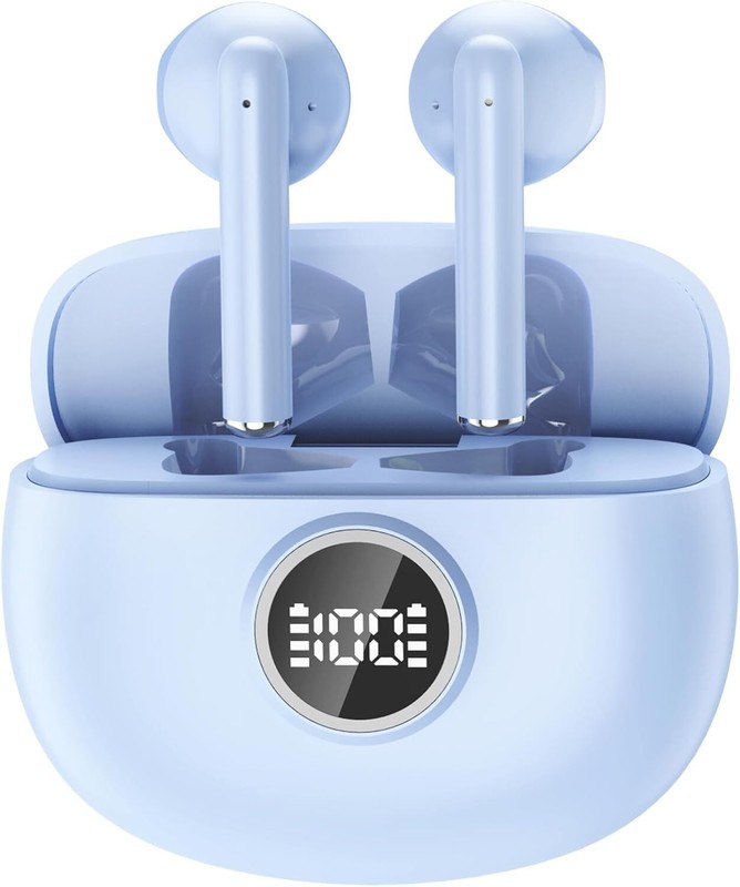 Wireless Earbuds Bluetooth 5.3 Headphones in Ear with 4 ENC Mic, 40 Hrs.