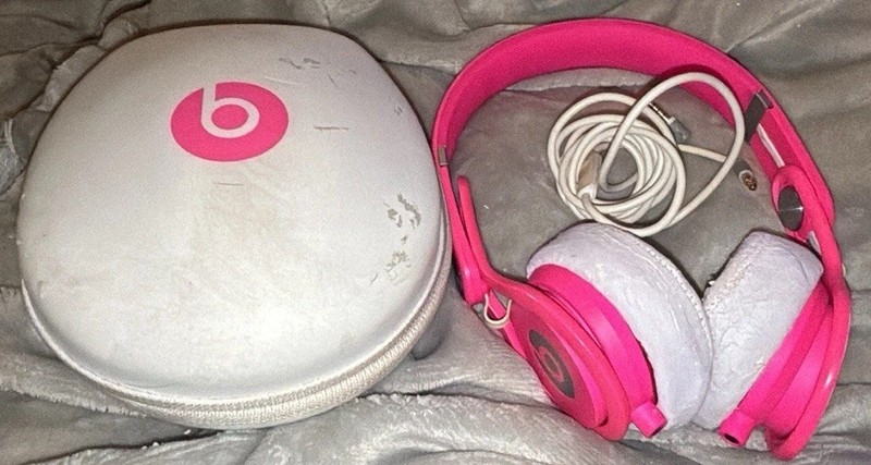 Beats by Dr. Dre Beats MIXR Over the Head DJ Wired Headphones - Pink White gallery