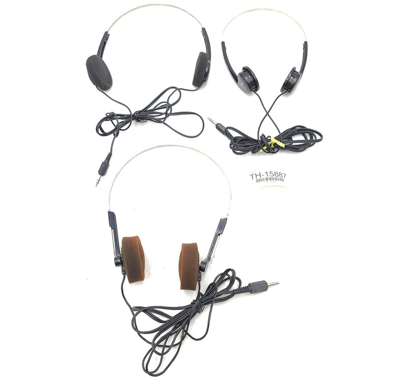 Sony MDR-005 Vintage Walkman Headphones 2 Pair + Unmarked Headphone