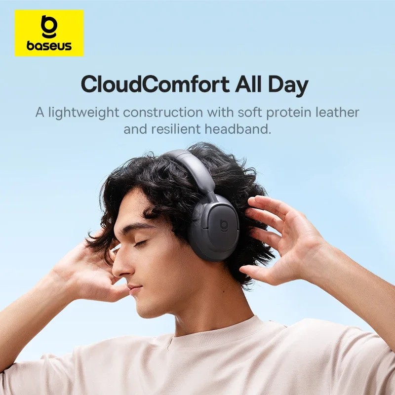 Baseus Bass BH1 Bluetooth Headphones 80H Playtime SuperBass ENC Clear Calls gallery