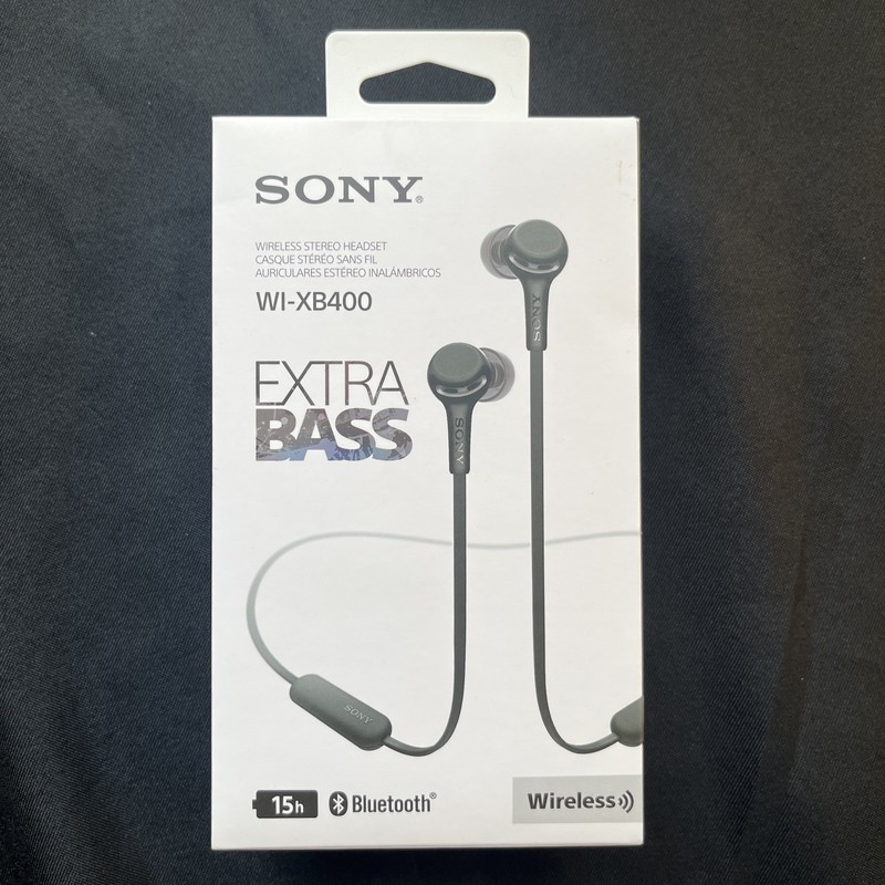 Sony WI-XB400 Wireless In-Ear Extra Bass Headphones w/Mic for Phone Call sealed