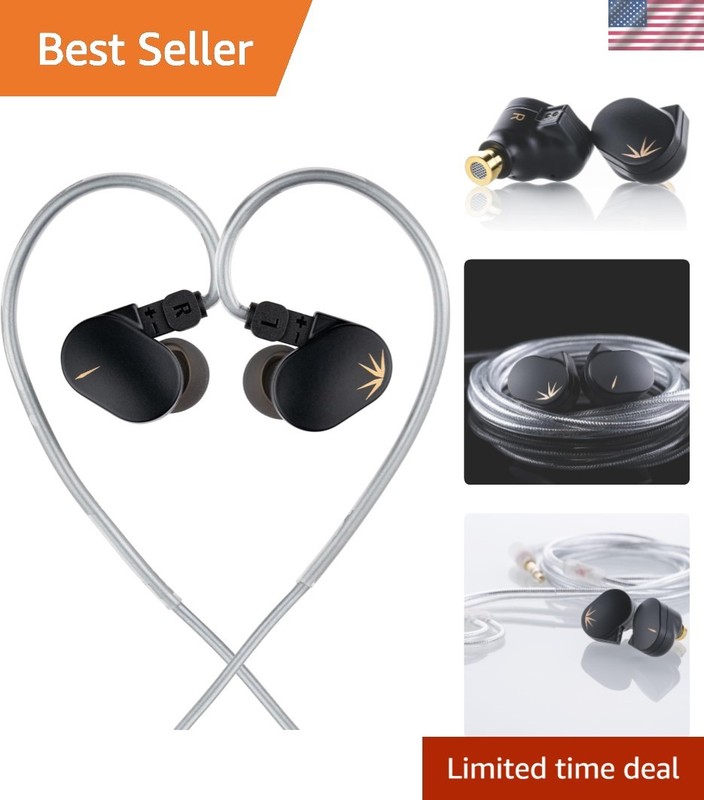 CHU II Dynamic Driver IEMs with Replaceable Nozzle, Touch Control, Black
