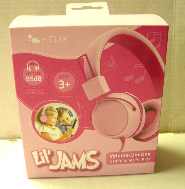 Helix Lil’ Jams Headphones For Kids, Volume Limiting, Ages 3+, Brand New