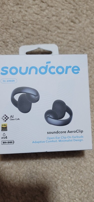 Soundcore - by Anker AeroClip Open-Ear Clip-On Earbud Headphones - Black gallery