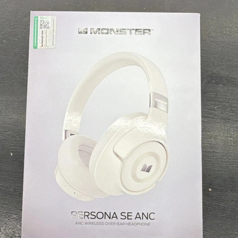 Monster Persona SE ANC Bluetooth Over-Ear Headphones Ambient Sound Mode White