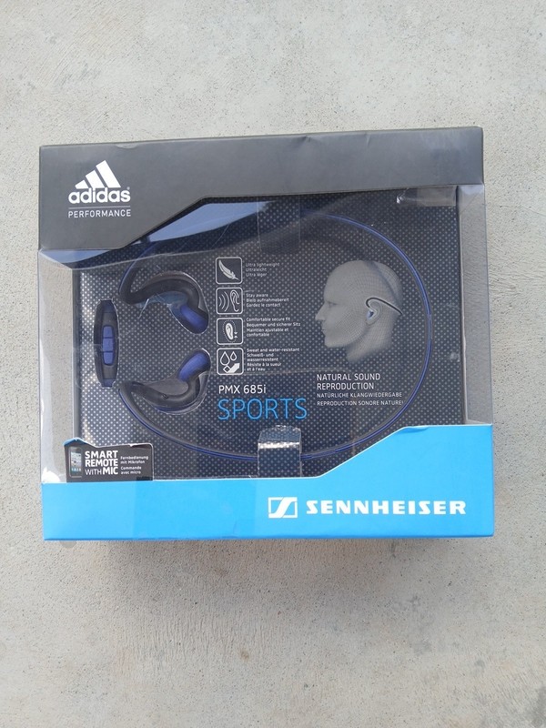 NEW Sennheiser PX 685i Sports In Ear on Head Adidas Headphones Wire 3.5mm. L6
