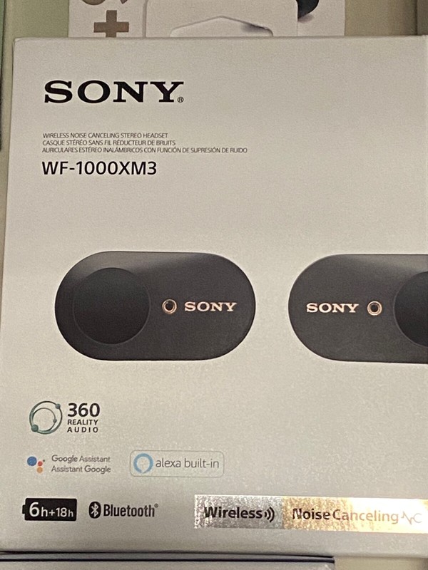 Sony WF-1000XM3 Wireless Noise Cancelling Headphones – Black
