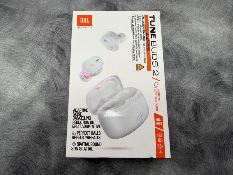 JBL Tune Buds 2 True Wireless Noise Cancelling Earbuds (White)