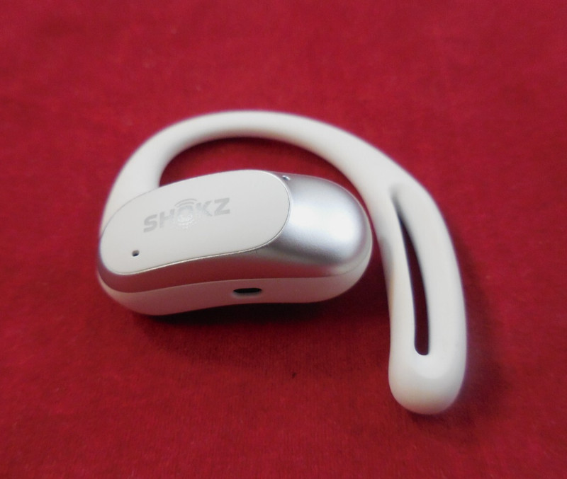 Shokz – OpenFit Air Open-Ear True Wireless REPLACEMENT LEFT Earbud ,WHITE